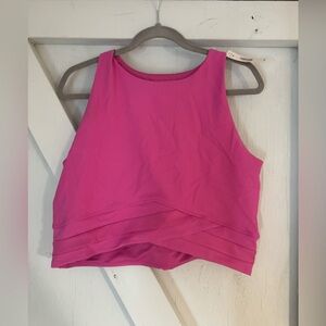 Joe Fresh Fuchsia Sleeveless Crop Top